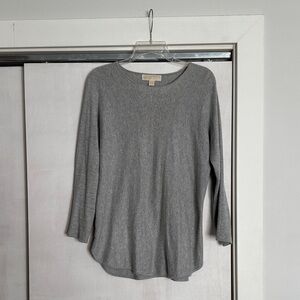 Michael Kors Heather Gray Knit Top